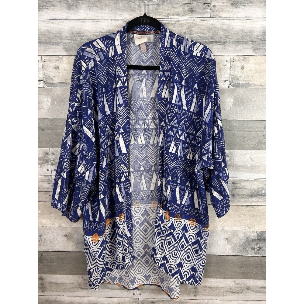 Knox Rose Open Front Kimono Aztec Pattern XL/XXL